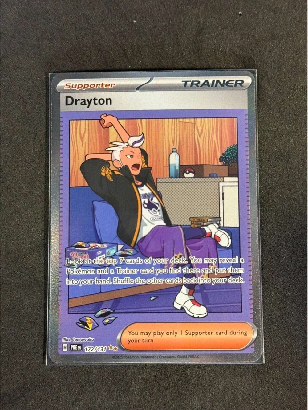 Pokemon Drayton Supporter Trainer Card #172/131 - NM